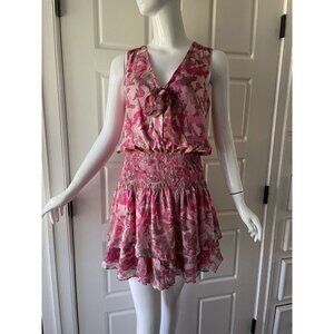 Ramy Brook Pink Floral Mini Dress